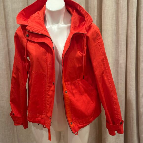 Gap Red Jacket sz XS Gap Cropped Anorak Jacket - Picture 9 of 11